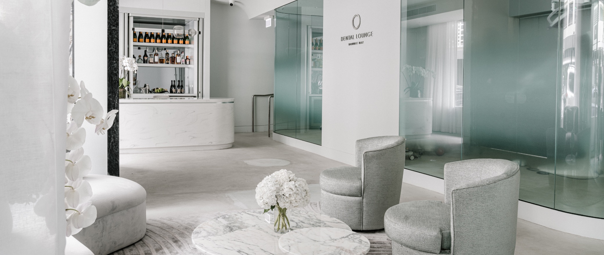 Dental Lounge Double Bay reception and bar